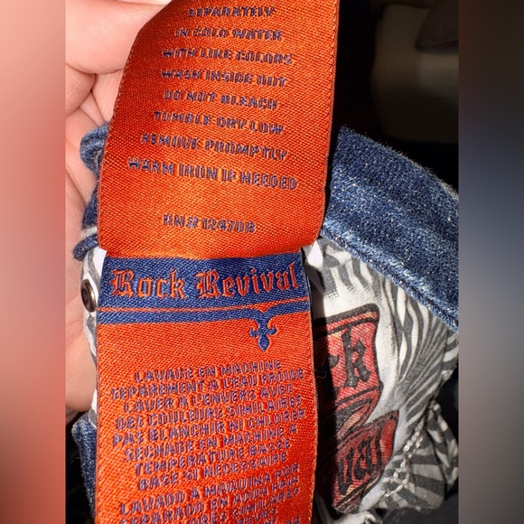 Rock Revival Karah Easy Skinny Jeans size 28 x 32 Bling Distressed - Picture 7 of 16